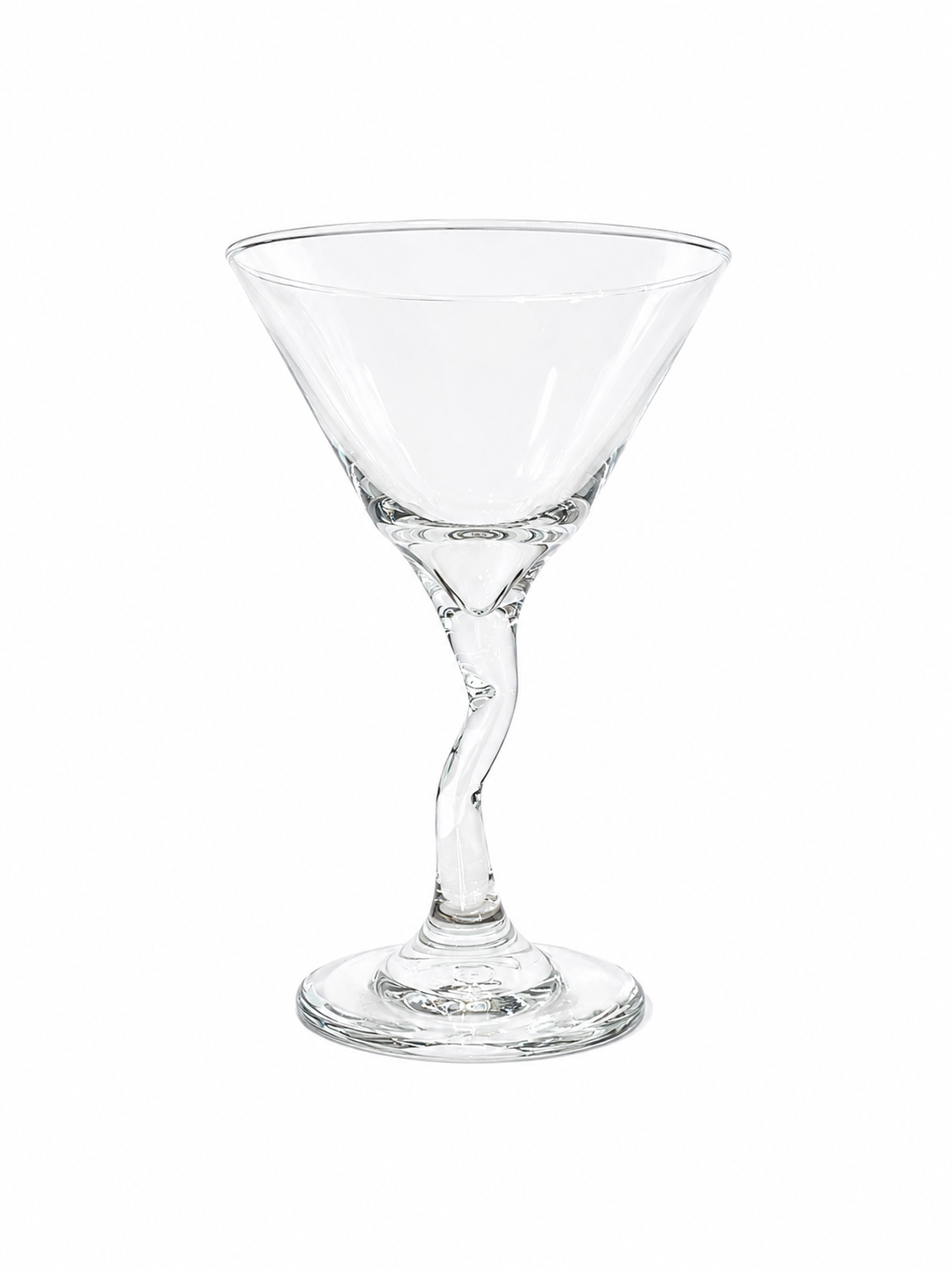 squiggly stem glass