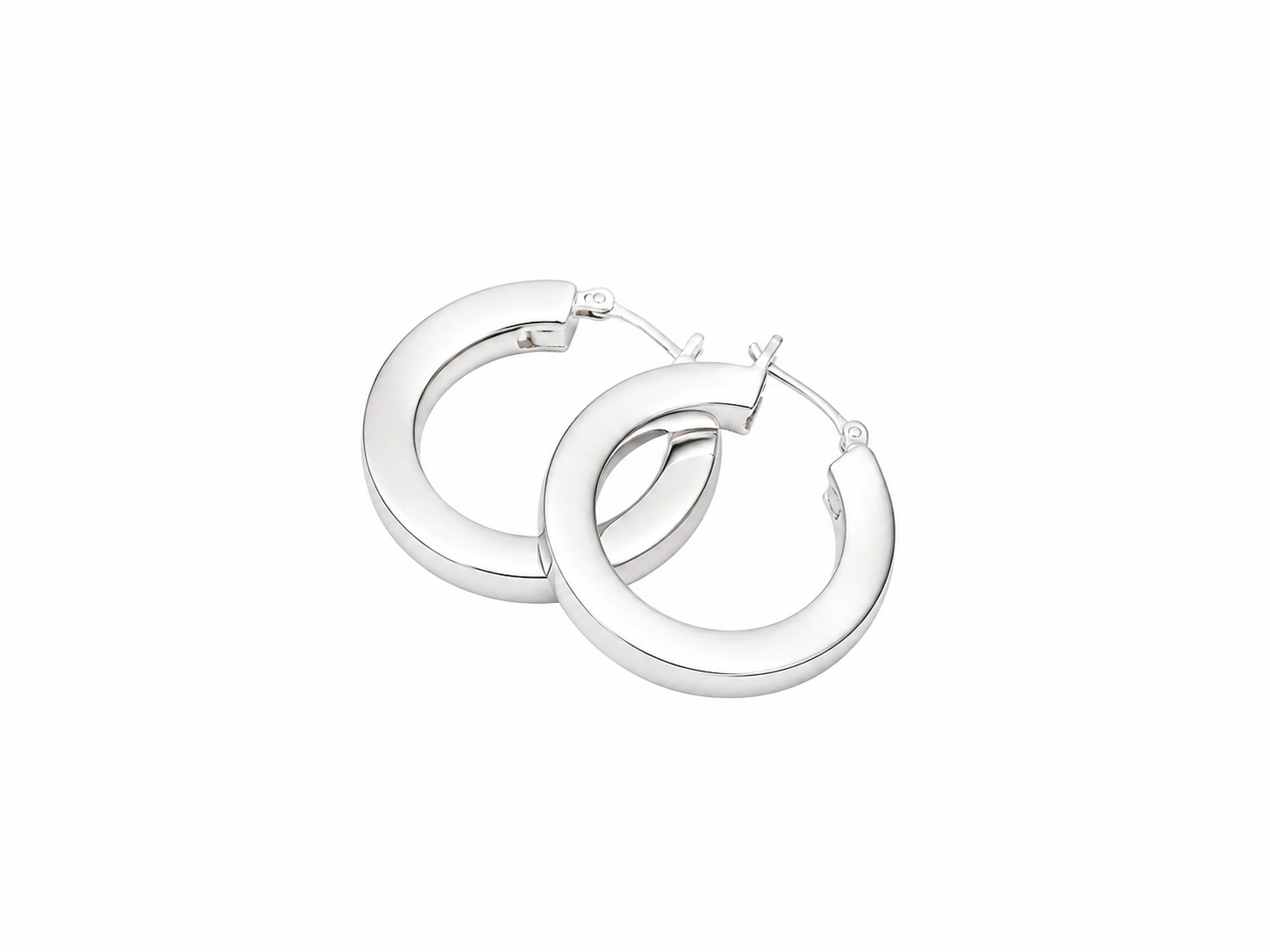 thick hoop earrings