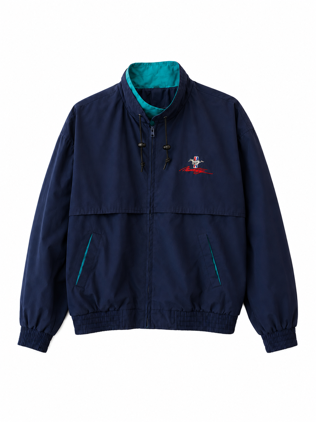 vintage ford mustang zip-up jacket