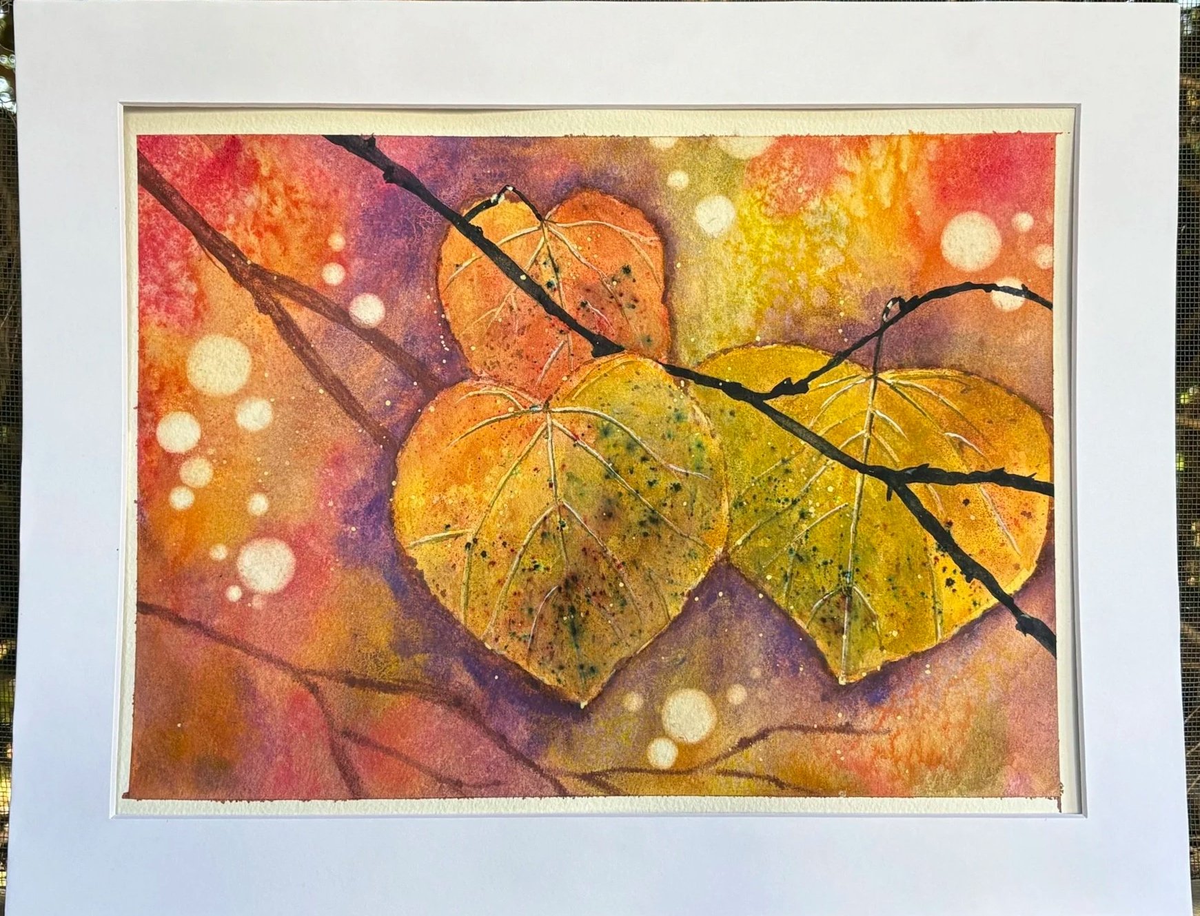 "Autumn Splendor"
matted, image size 12" x 9" 