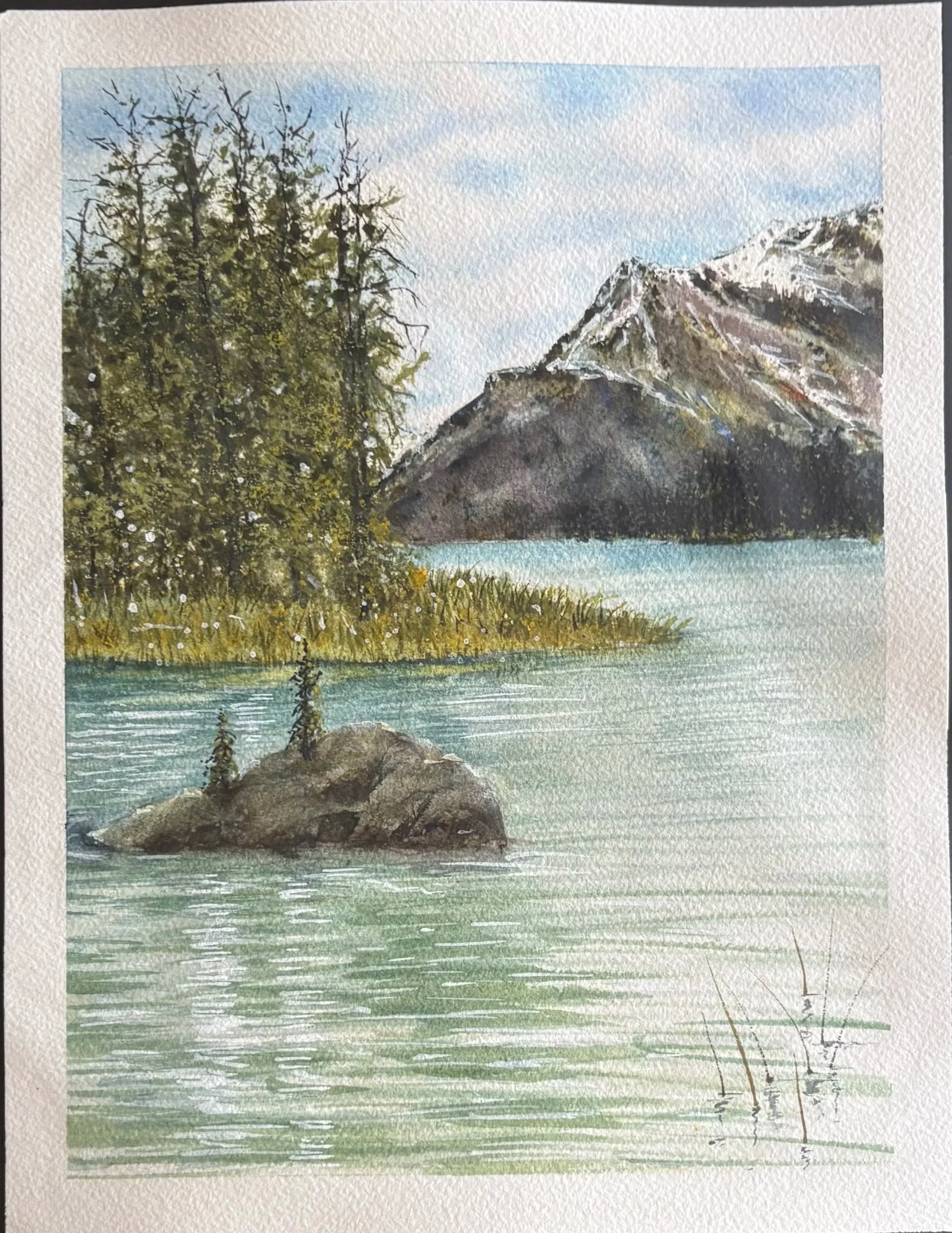 "Lake Louise"
image size 7" x 9" 