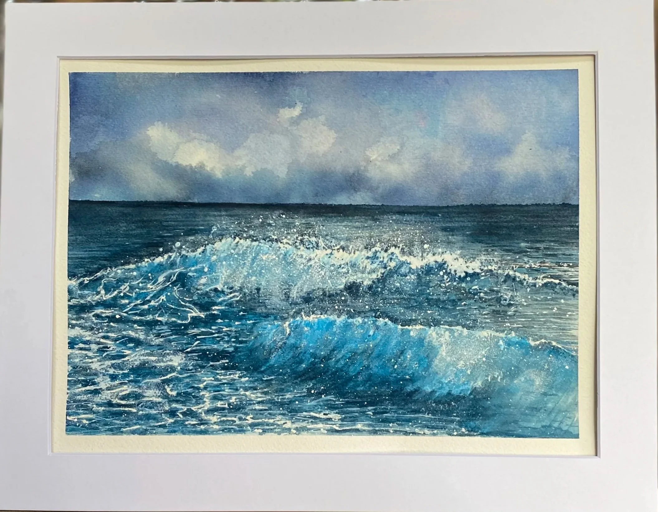 "Angry Waves"
matted, image size 10.5" x 7.5" 
(Prints available)
