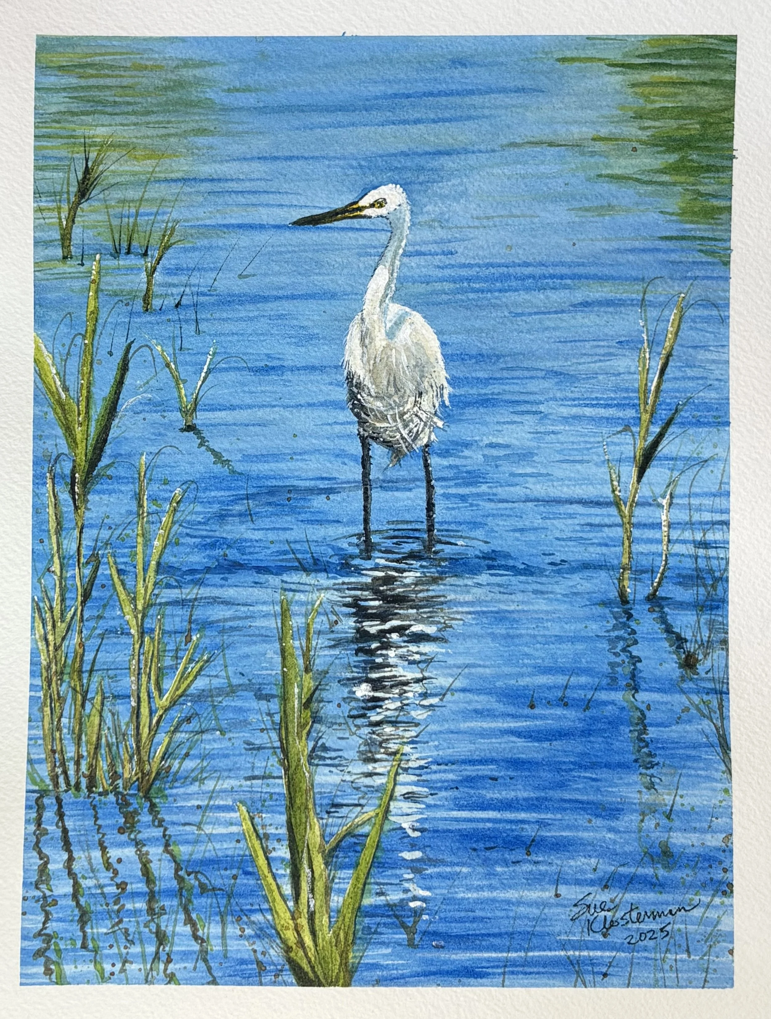 "Heron on the Point"
image size 7"x 9"  