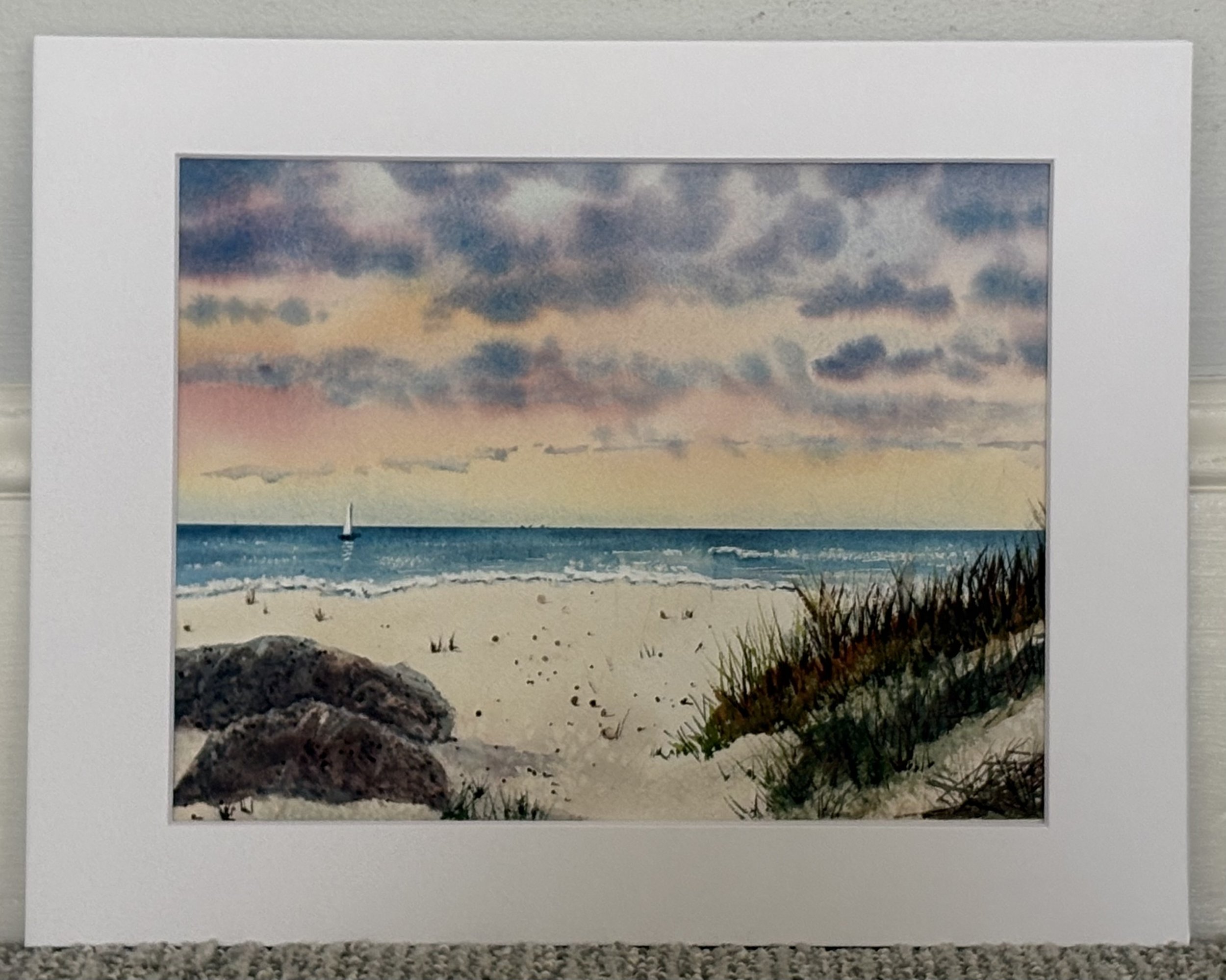"Before the Crowd"
matted, image size 12" x 9"