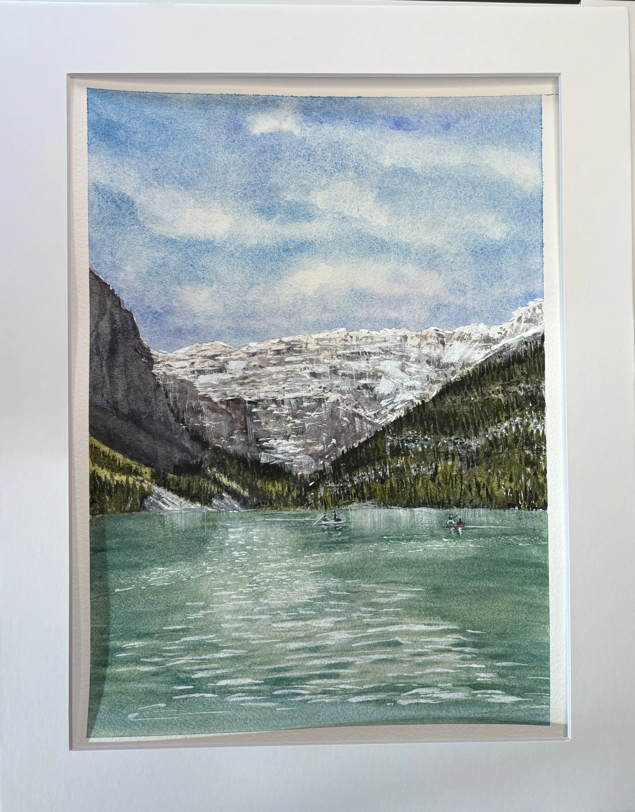 "Canadian Rockies"
matted, 
image size 
9" x 12" 