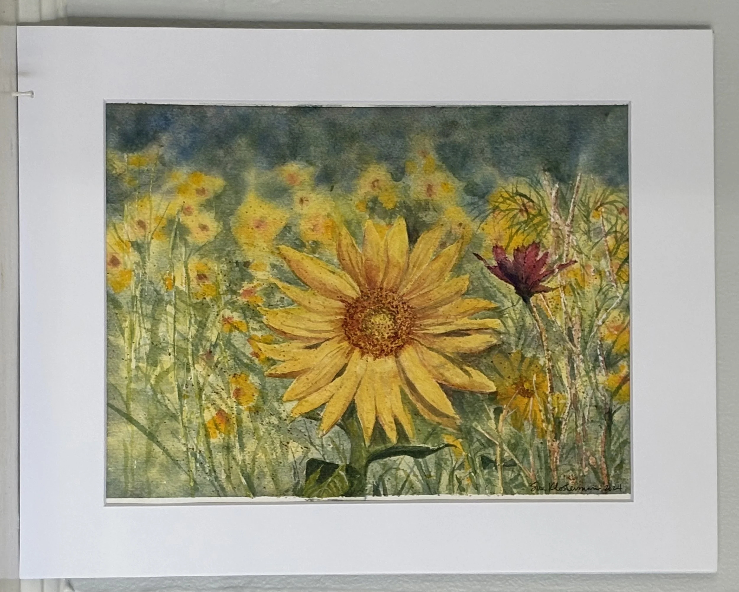 "Sunflower Island"
matted, image size 12" x 9" 