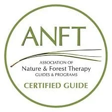 Logo of the Association of Nature & Forest Therapy, Certified Guide