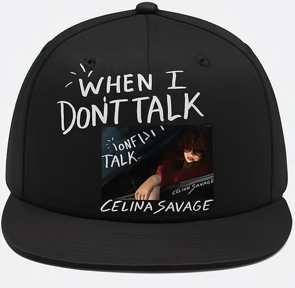 "When I Don't Talk" Black Baseball Cap