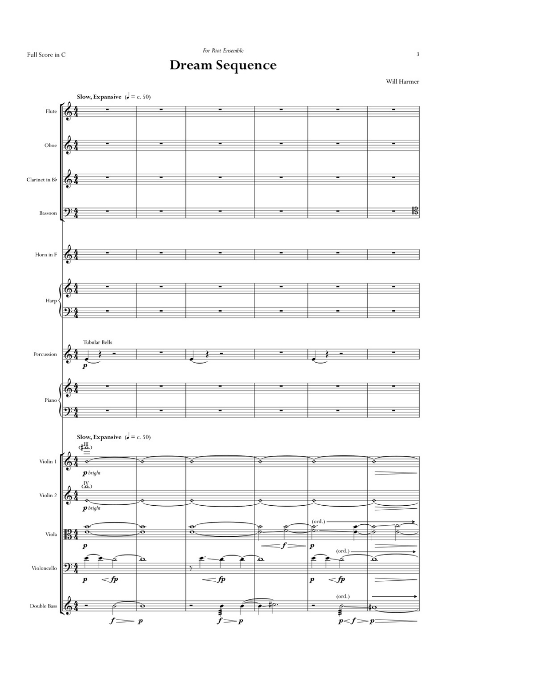 Dream Sequence
13 players
  Large Ensemble  