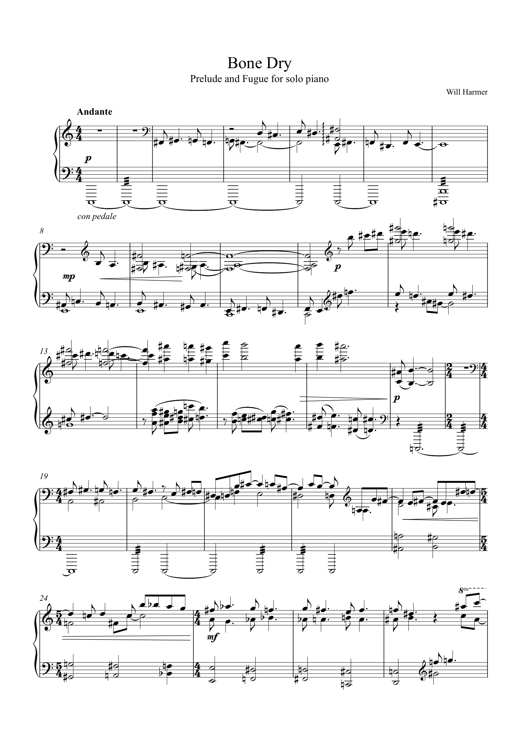 Prelude and Fugue (Bone Dry)