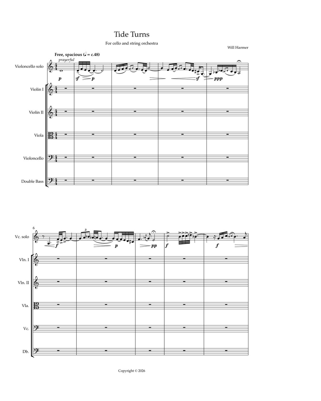 Tide Turns (cello concerto)
Cello and string orchestra
  Large Ensemble  