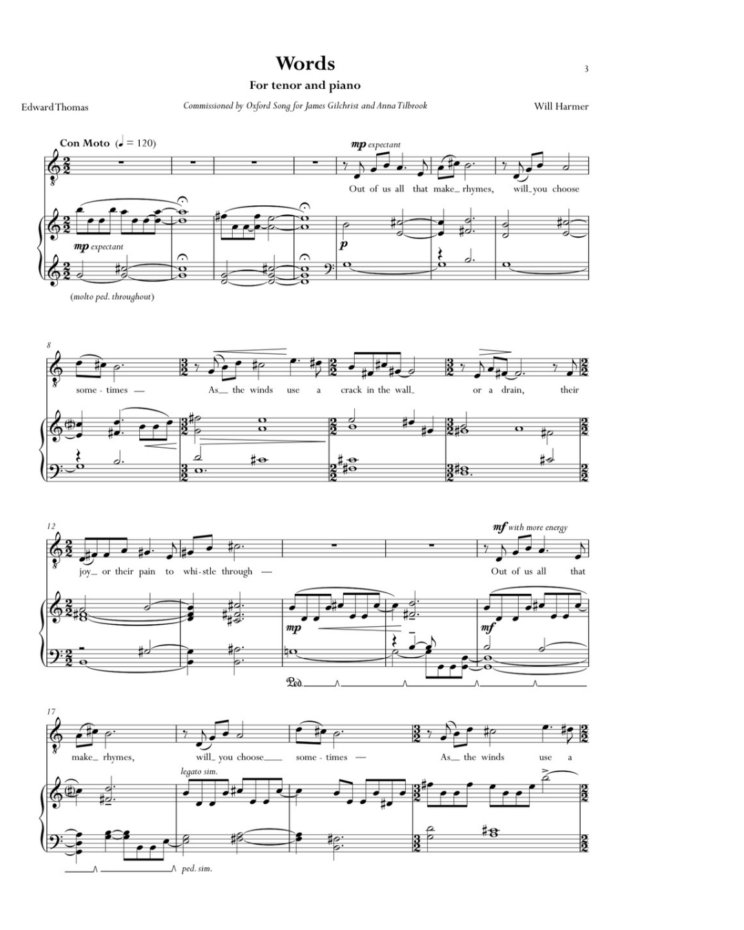 Words
Tenor and piano
  Vocal  