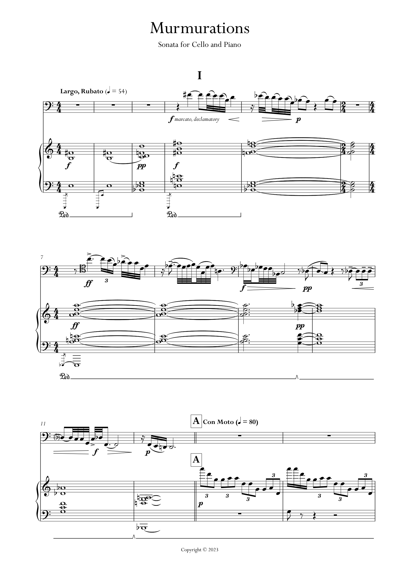 Cello Sonata ‘Murmurations’