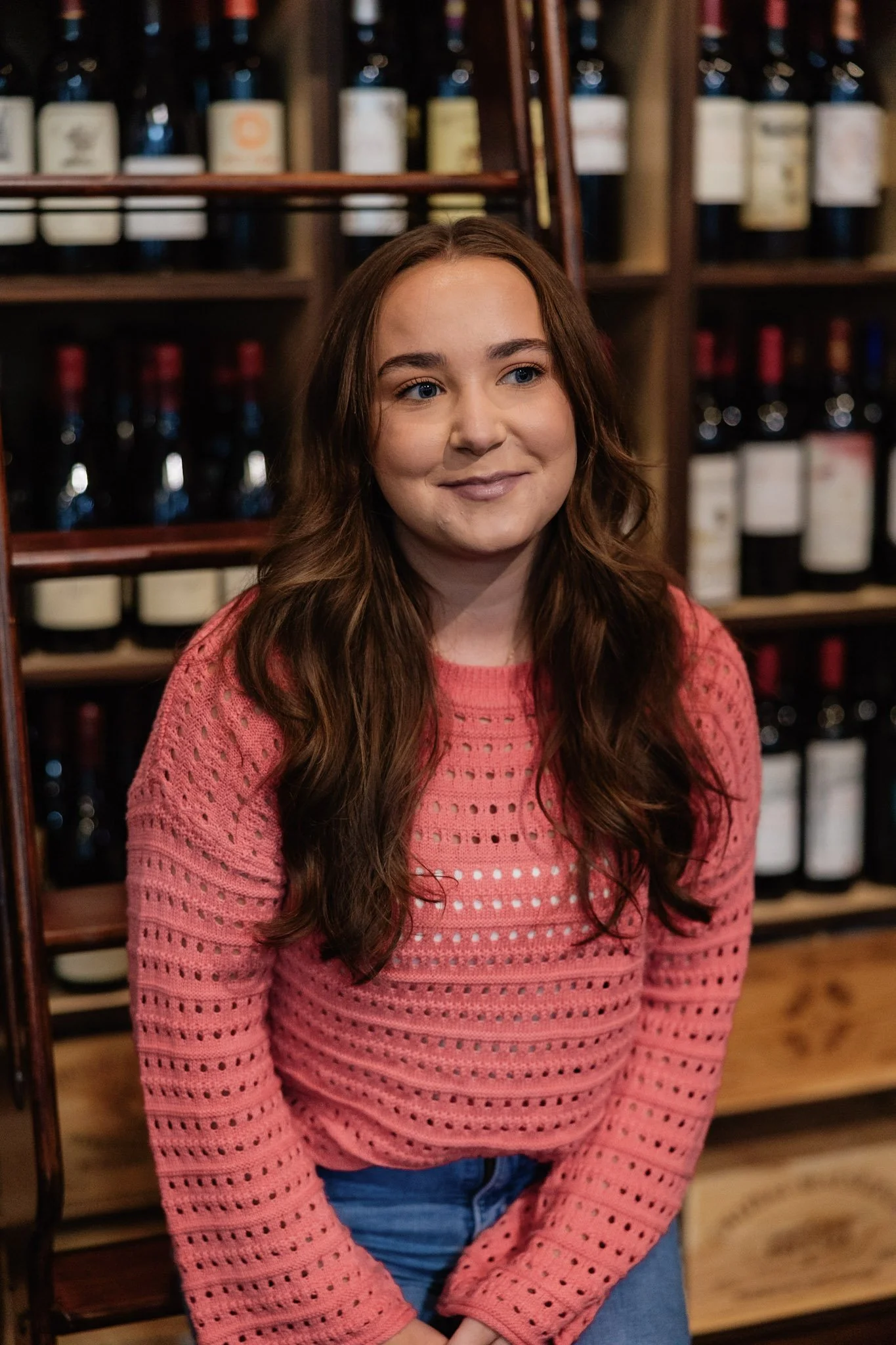 Makayla, Sip wine team member, in Bay Harbor, Michigan