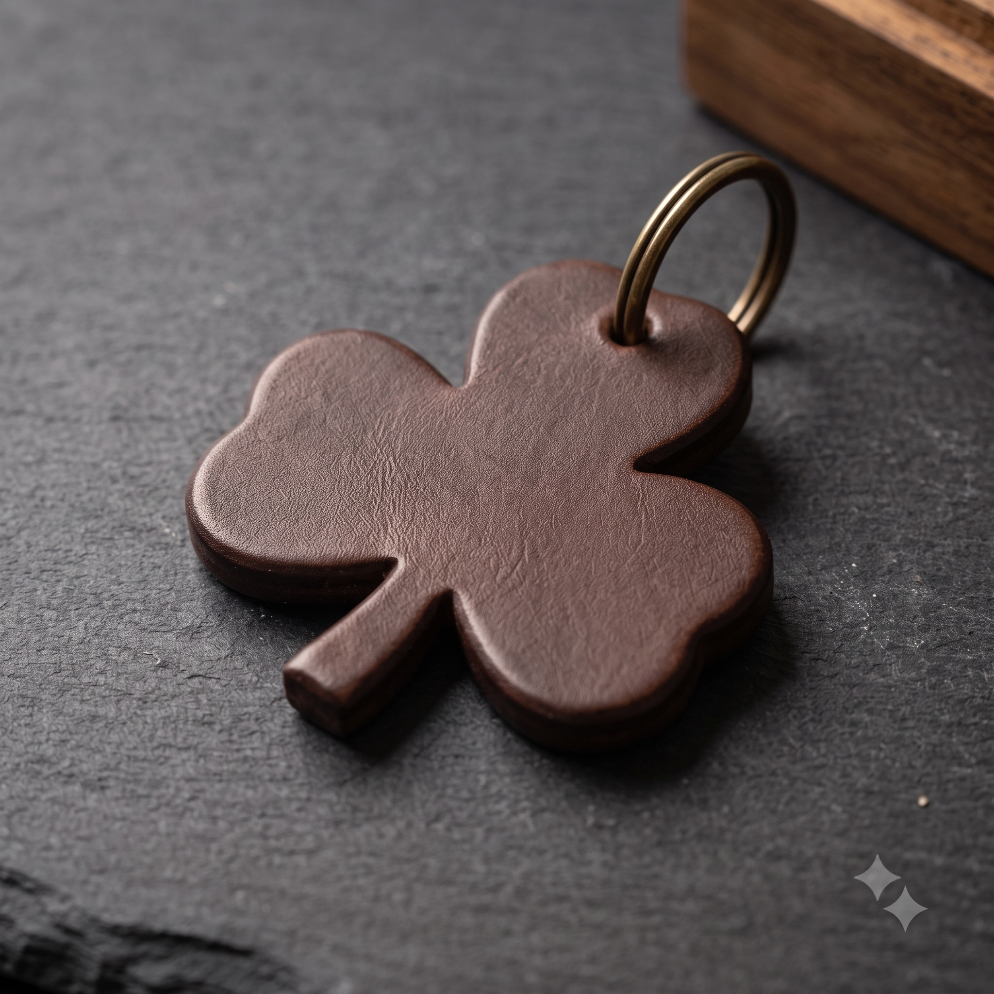 Genuine Irish leather collar tag