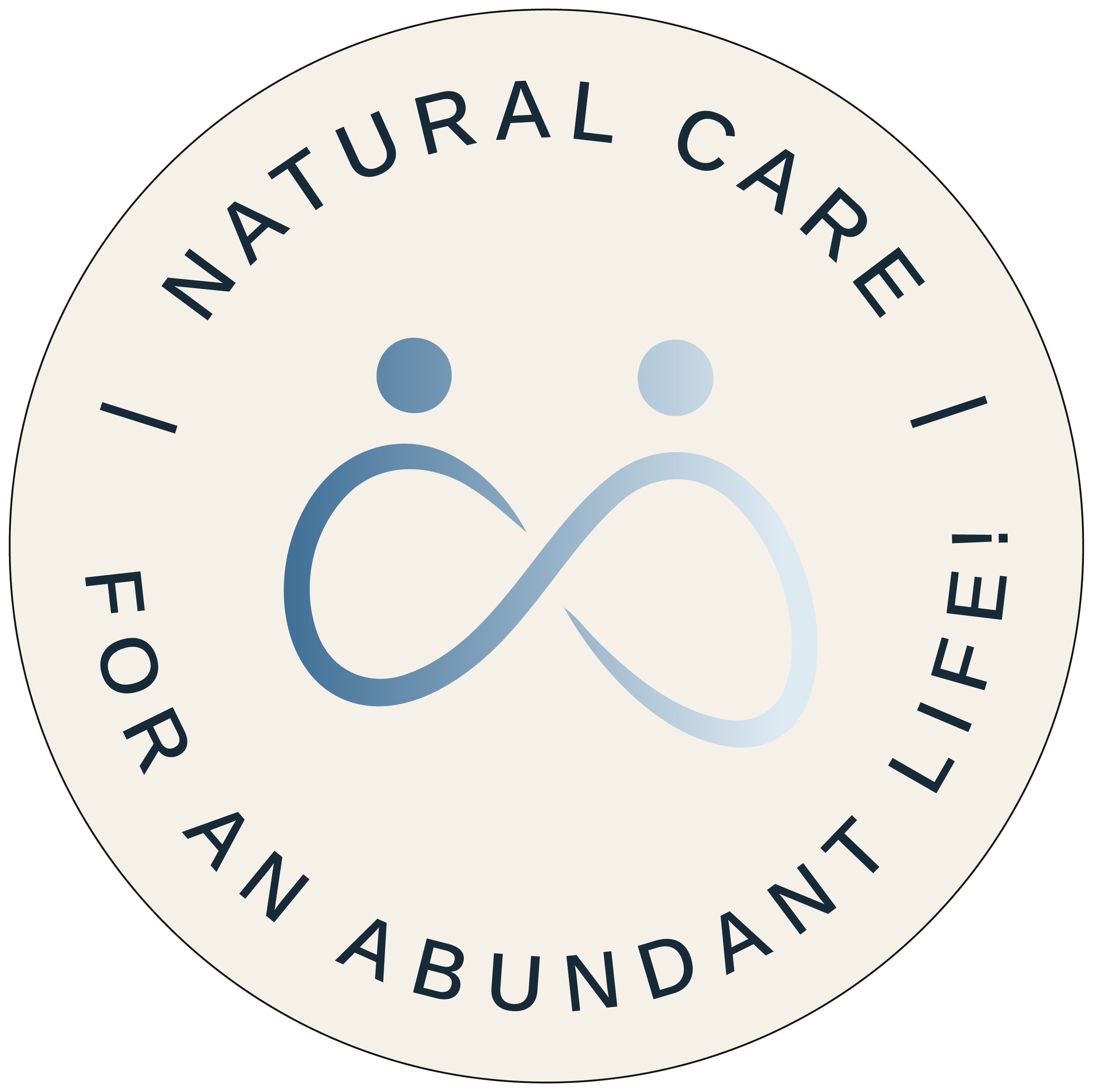 Close-up of a circular badge with the text 'NATURAL COLOR' and 'UNAMBIGUOUS' around the edge, and stylized graphic elements in the center.