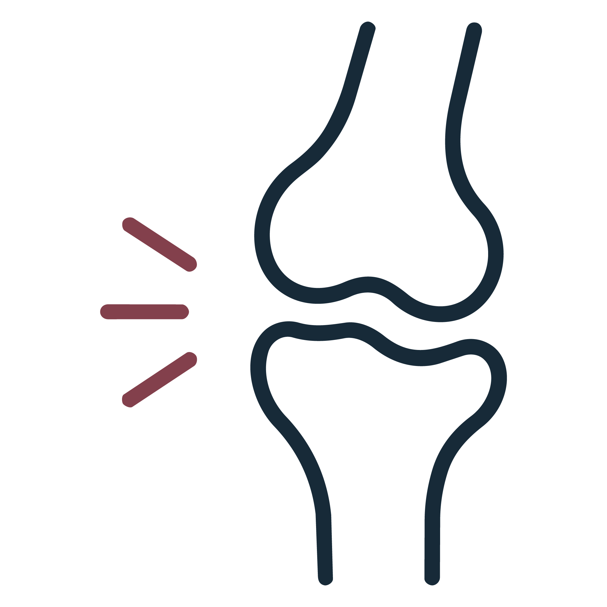 Abstract line art with pink, dark blue, and black colors, featuring curved and straight lines on a black background.