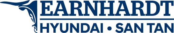 Earnhardt Hyundai San Tan logo with blue background and stylized eagle or falcon graphic