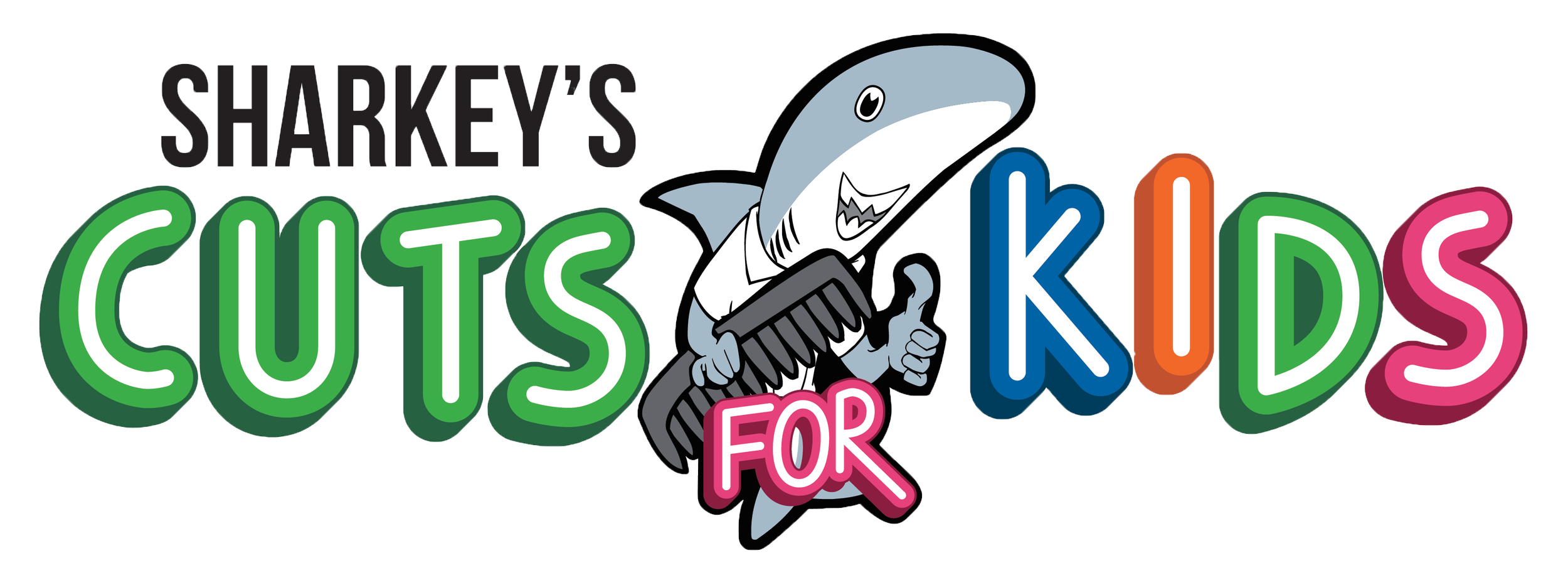 Sanborn Fall Festival Sponsor Sharkey's Cuts for Kids Logo 