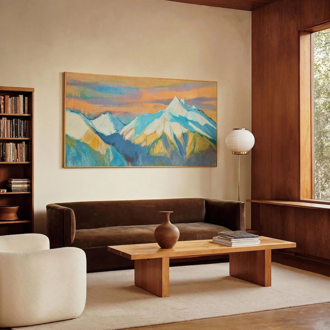 Snowy Mountain Sunset Canvas Print: Bringing Alpine Drama Into Contemporary Interiors