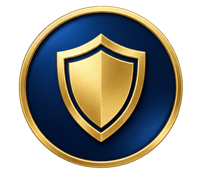 Gold shield icon representing investment value protection