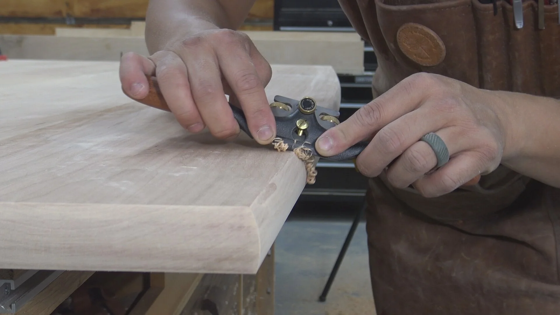 Spokeshave quickly removes the sharp edges