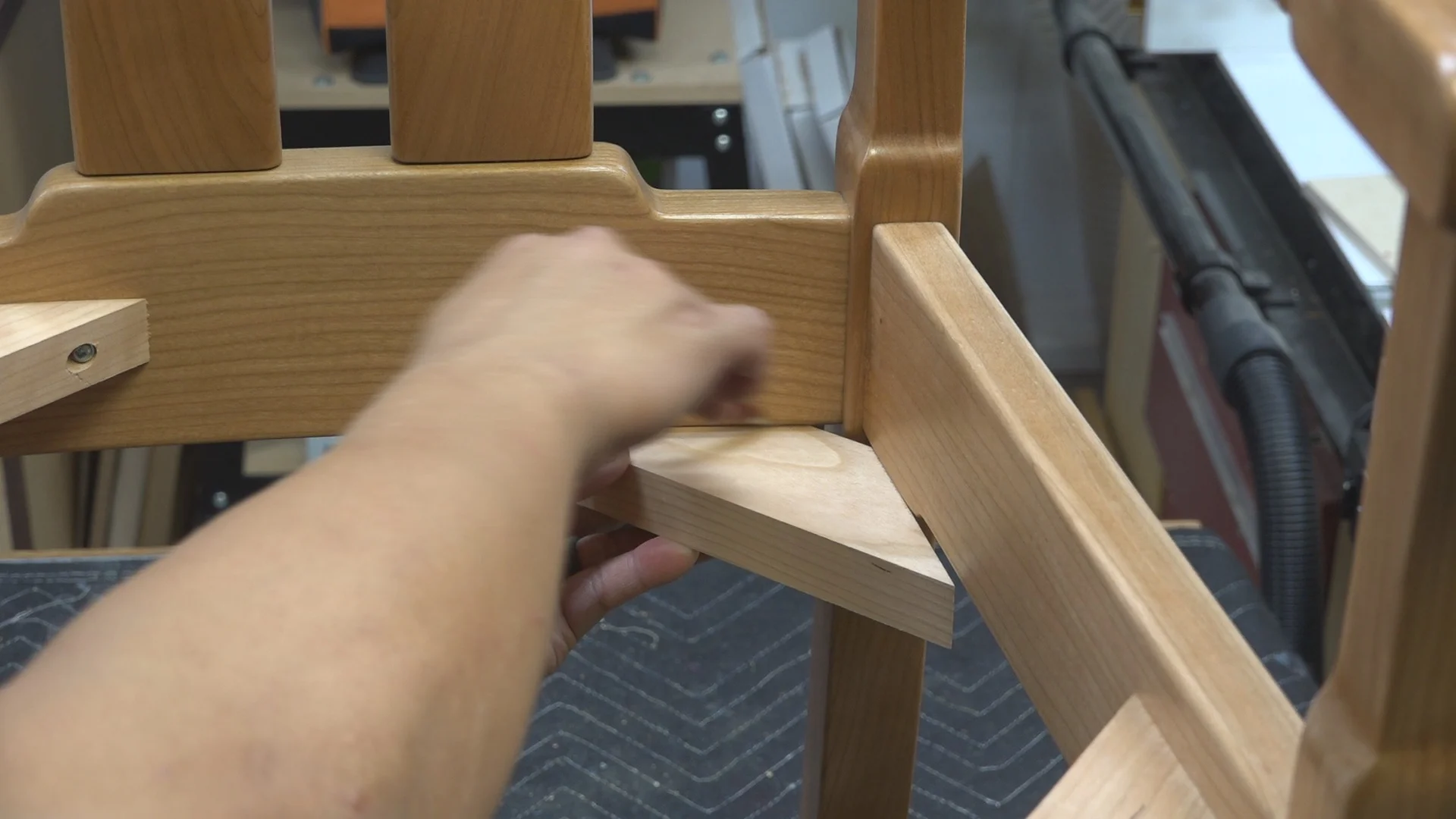 I traced the curve of the back rail.