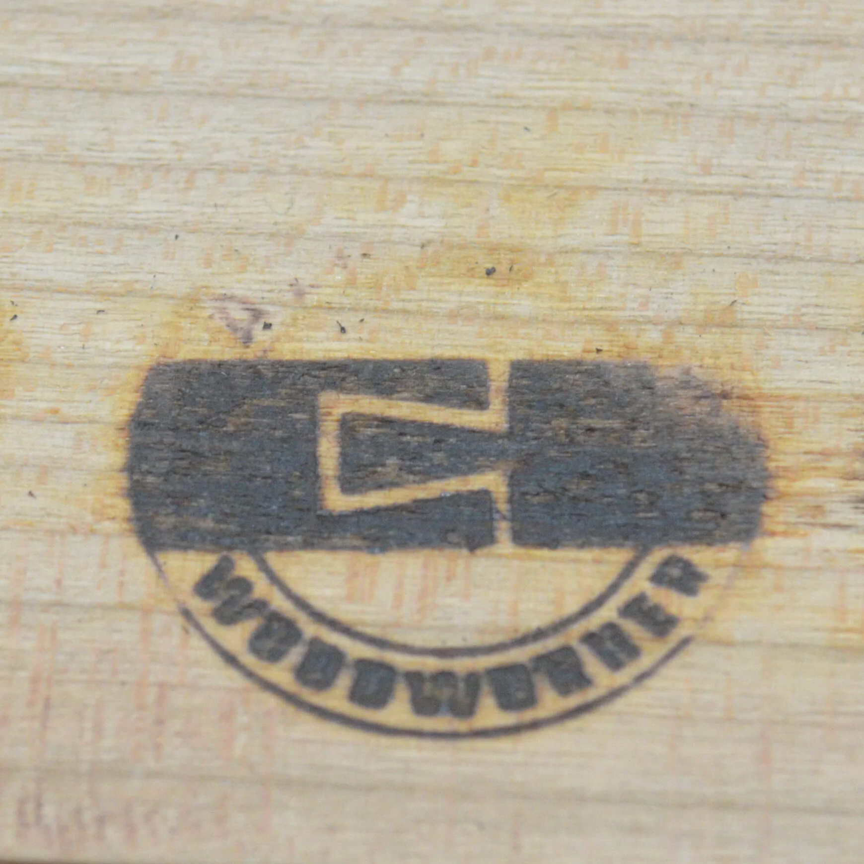 Here’s an example of an uneven brand. I you are using a drill press, you’ll need to adjust your iron, the chuck setup, or your drill press table.