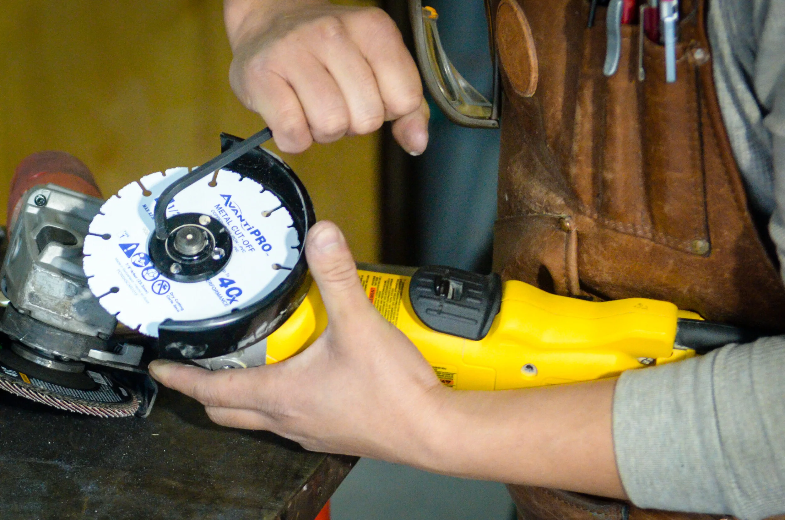 The AvantiPRO metal cutting wheel is compatible with most corded and cordless angle grinders.