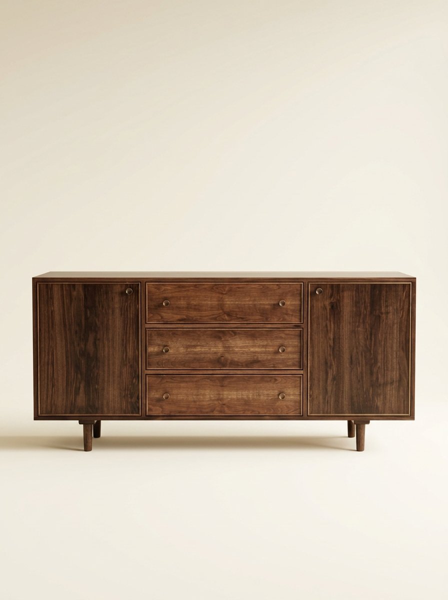 Modern Walnut Sideboard