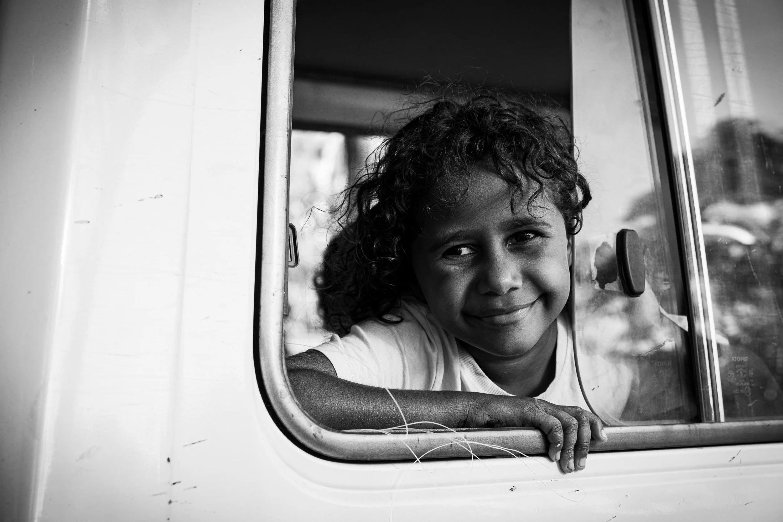 Black and white fine art photograph from From Land to Sea by Tommy (Thomas) Salpietro, depicting traditional fishing in Kuku Yalanji Country, Far North Queensland, Australia. Documentary photography exploring Indigenous culture, Country, tradition.