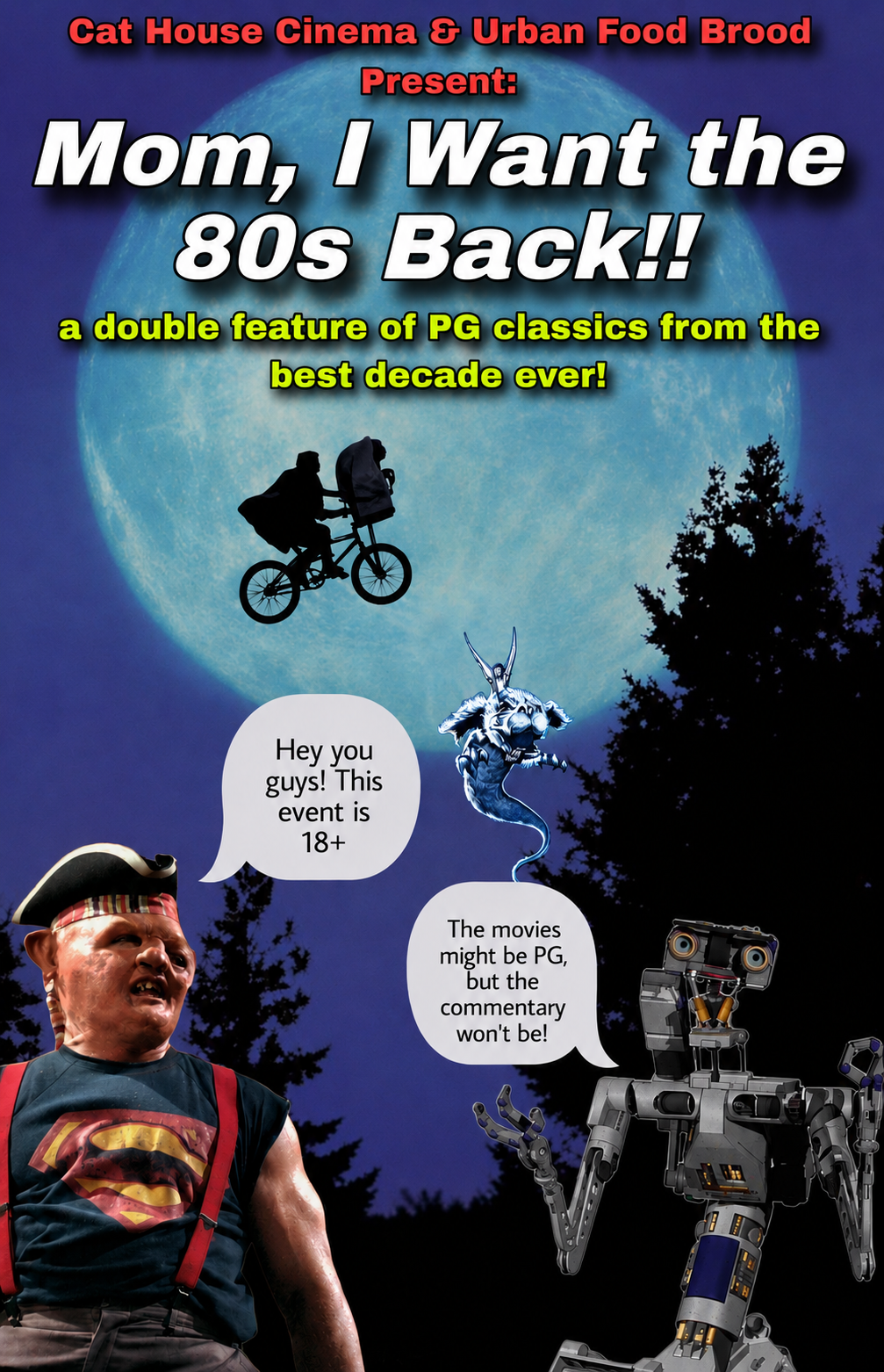 Movie Nights (Dinner + Double Feature) 9.19.26 @ 5PM