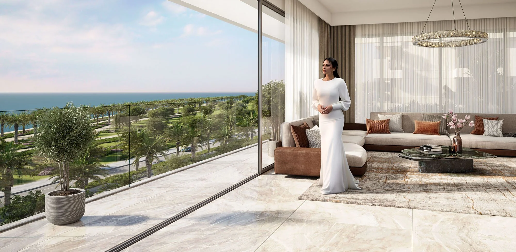 Lama Alakeel shot for NHC in Saudi Arabia for their 'The Residence at Sadayem' project. Lifestyle advertising photography by Jon enoch