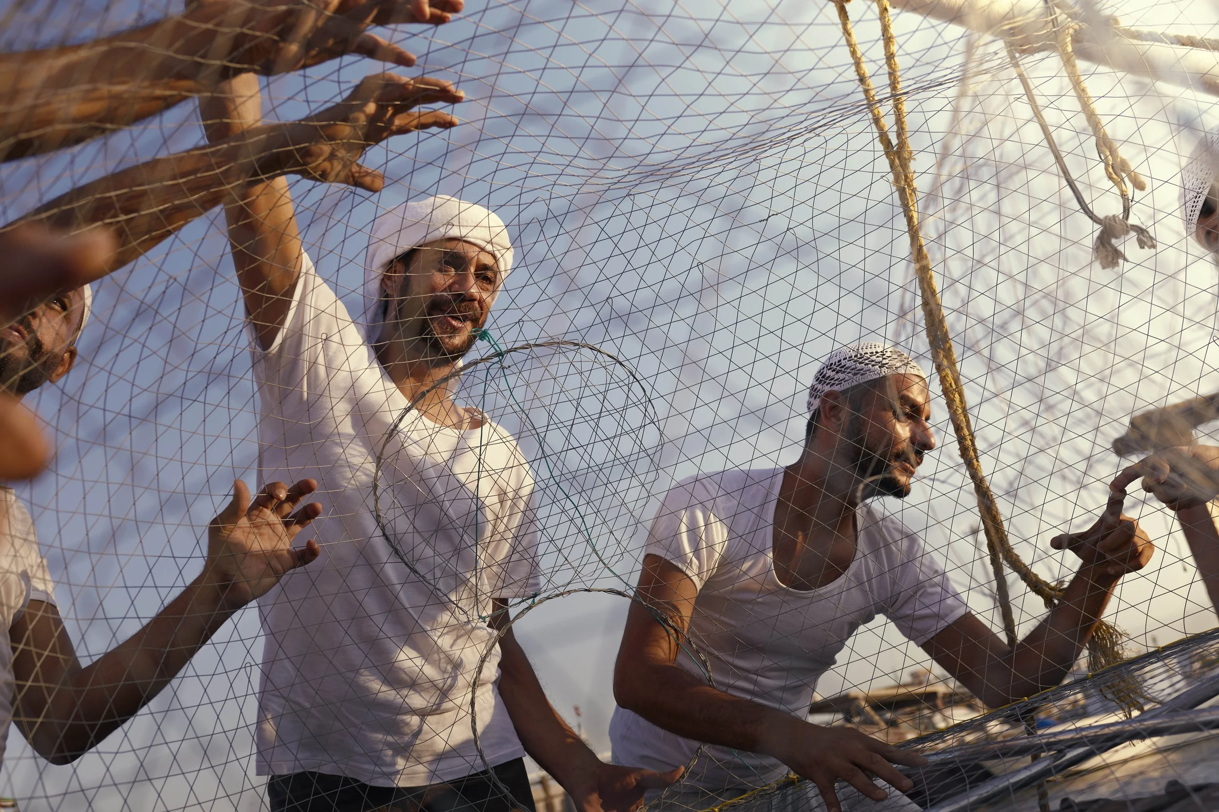 Advertising lifestyle photographer Jon Enoch captures a series of images in Dubai for Etisalat here showing local fishermen