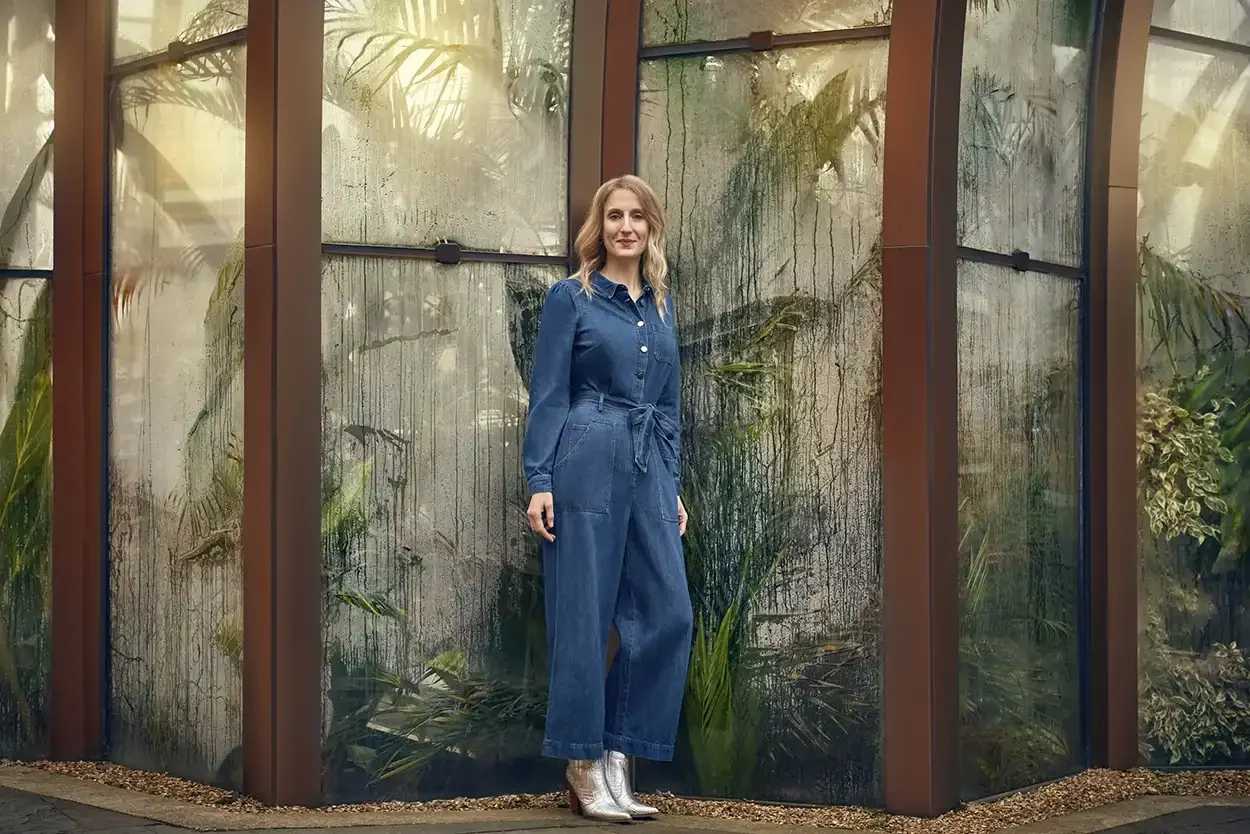 Dr Anne Brock, Master Distiller at Bombay Sapphire, photographed at the Bombay Sapphire Distillery in Hampshire. This environmental portrait captures one of the leading figures behind the globally recognised gin brand within the setting where its pro