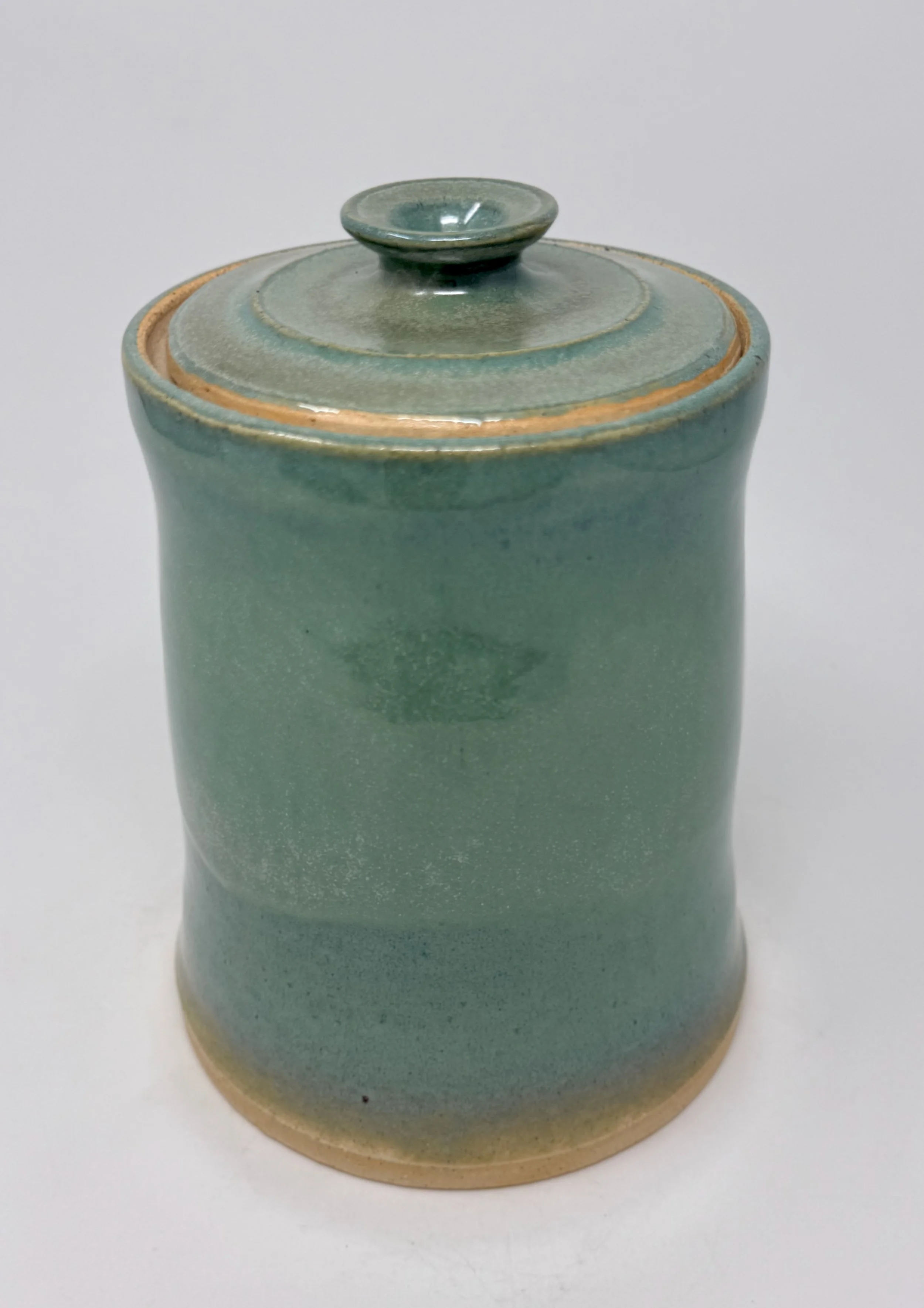 Lidded Jar - Jade Green