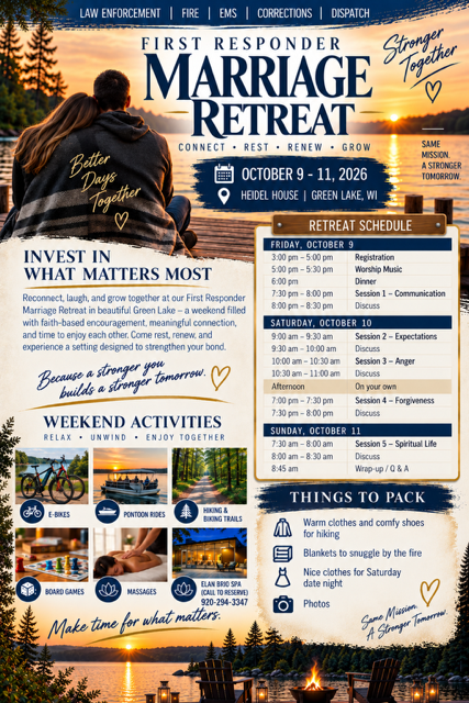 First Responder Marriage Retreat 2026