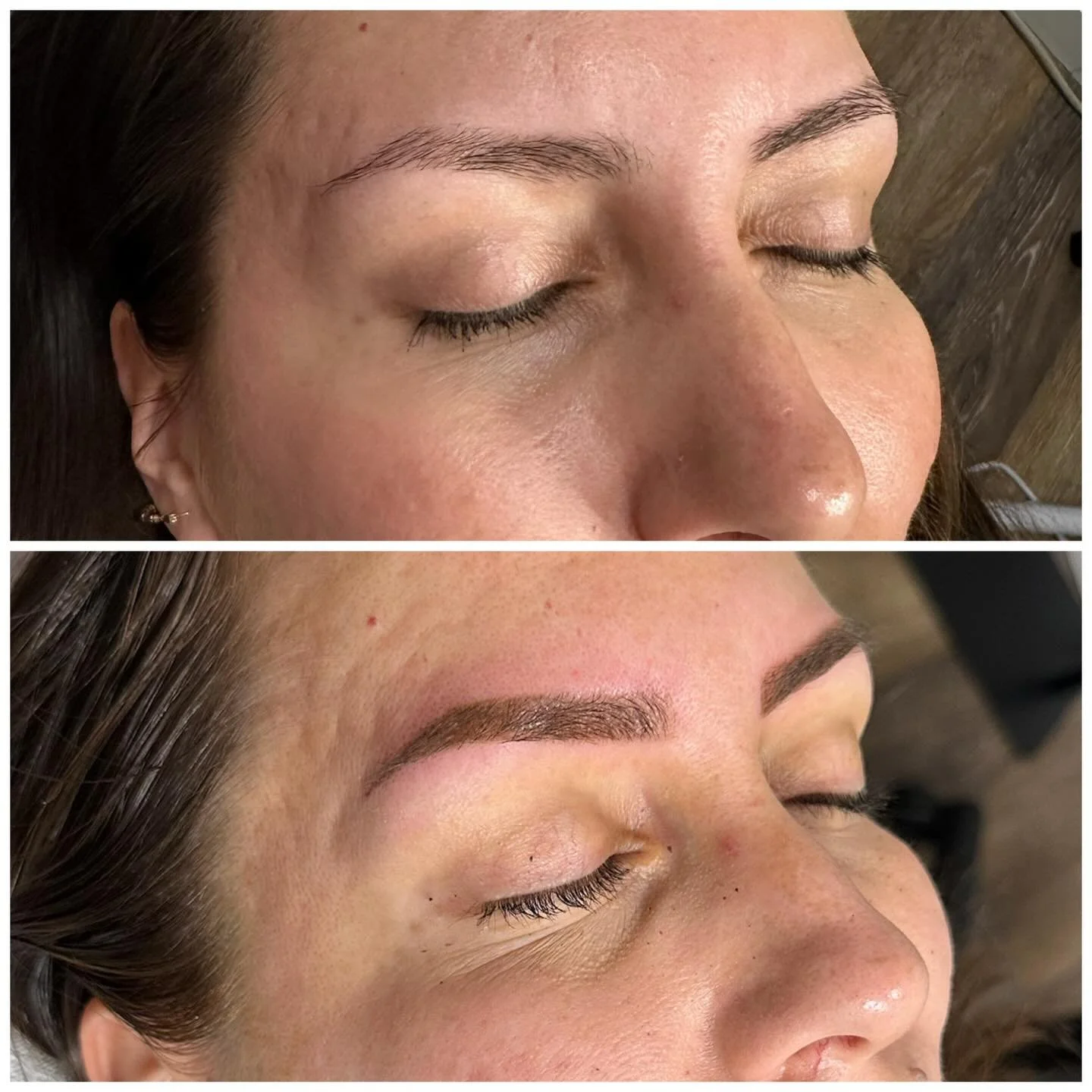 Before &rarr; After ✨
During the second session, we increased the pigment intensity for a more defined look 🤎

Same shape.
More depth.
Still soft.

#powderbrows #permanentmakeup #pmuartist #longisland #babylon