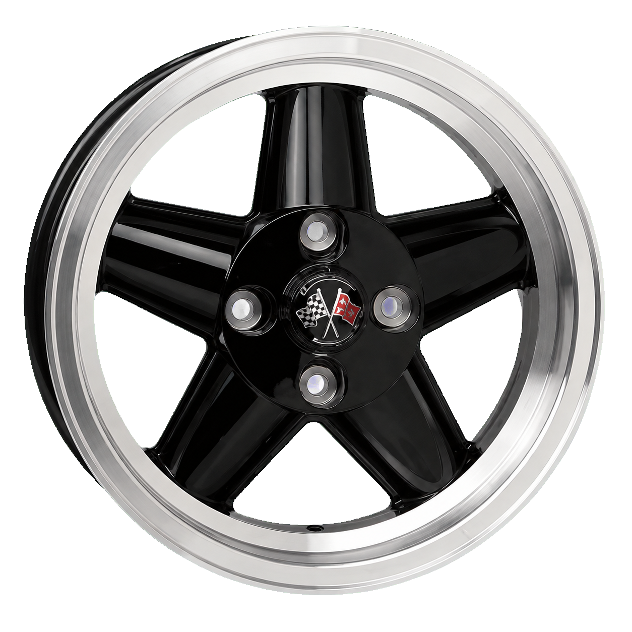 Triumph TR7 5 Spoke Road Wheel 15x6 Black