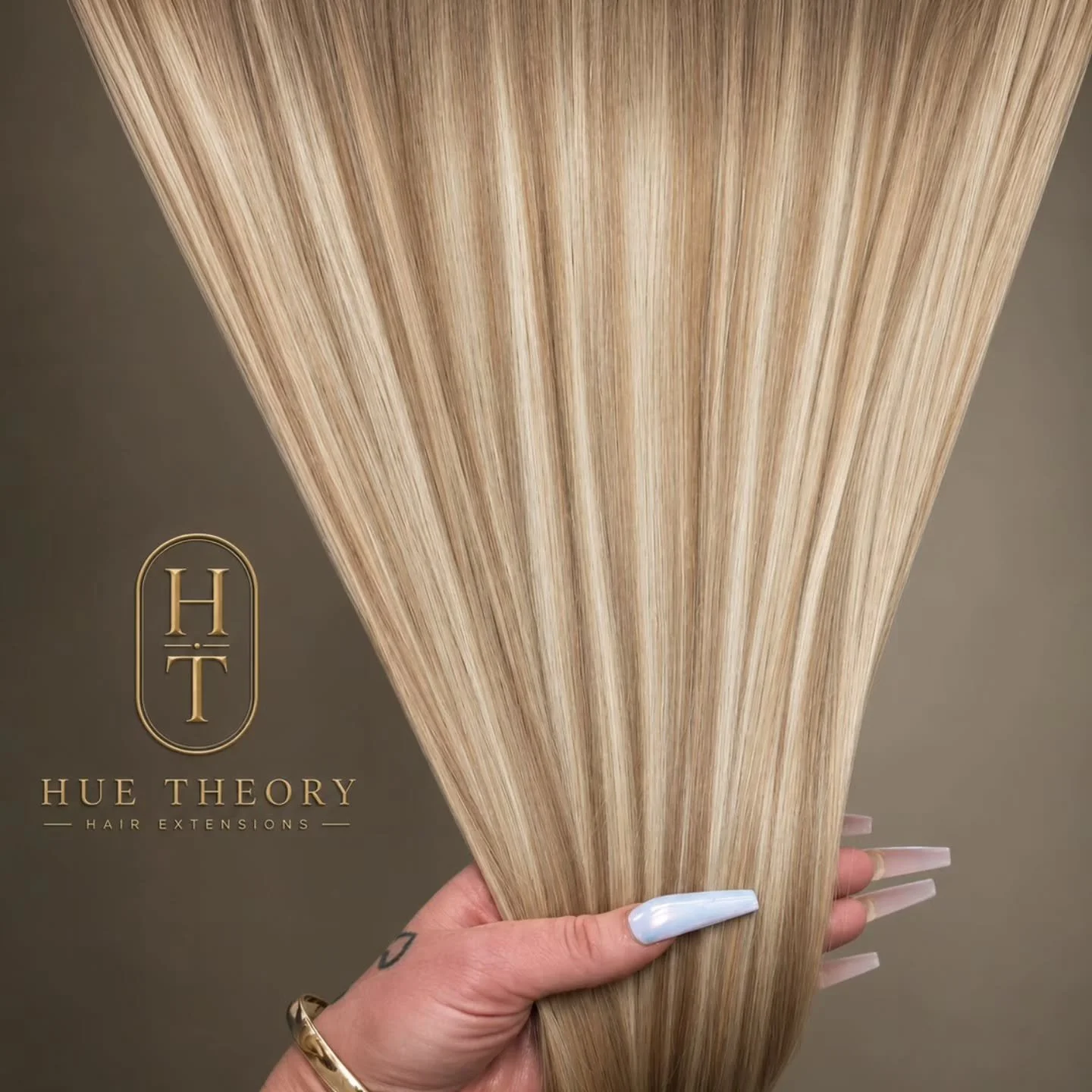 At Hue Theory, we believe exceptional hair begins with exceptional quality. Our Ultra Luxe Genius Wefts are crafted from premium 100% human hair, chosen for its incredible softness, natural movement and luminous shine. Blended in our signature multif