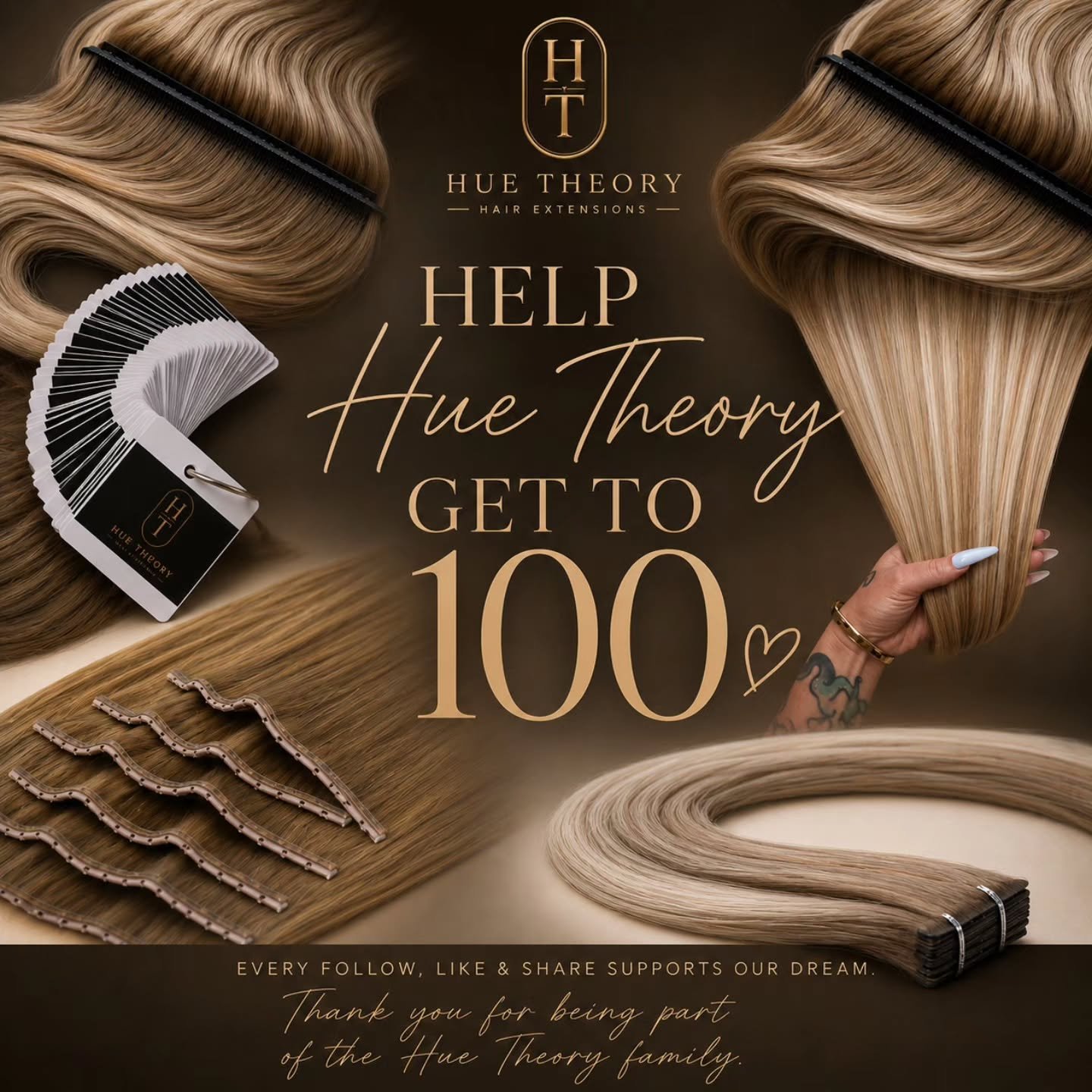 ✨ GIVEAWAY TIME ✨
We want to thank you for the support early on
We're celebrating the introduction of Hue Theory Hair, and we want one of you to experience the luxury for yourself
🤎 WIN a Hue Theory Ultra Luxe Butterfly Weft in the shade of your cho