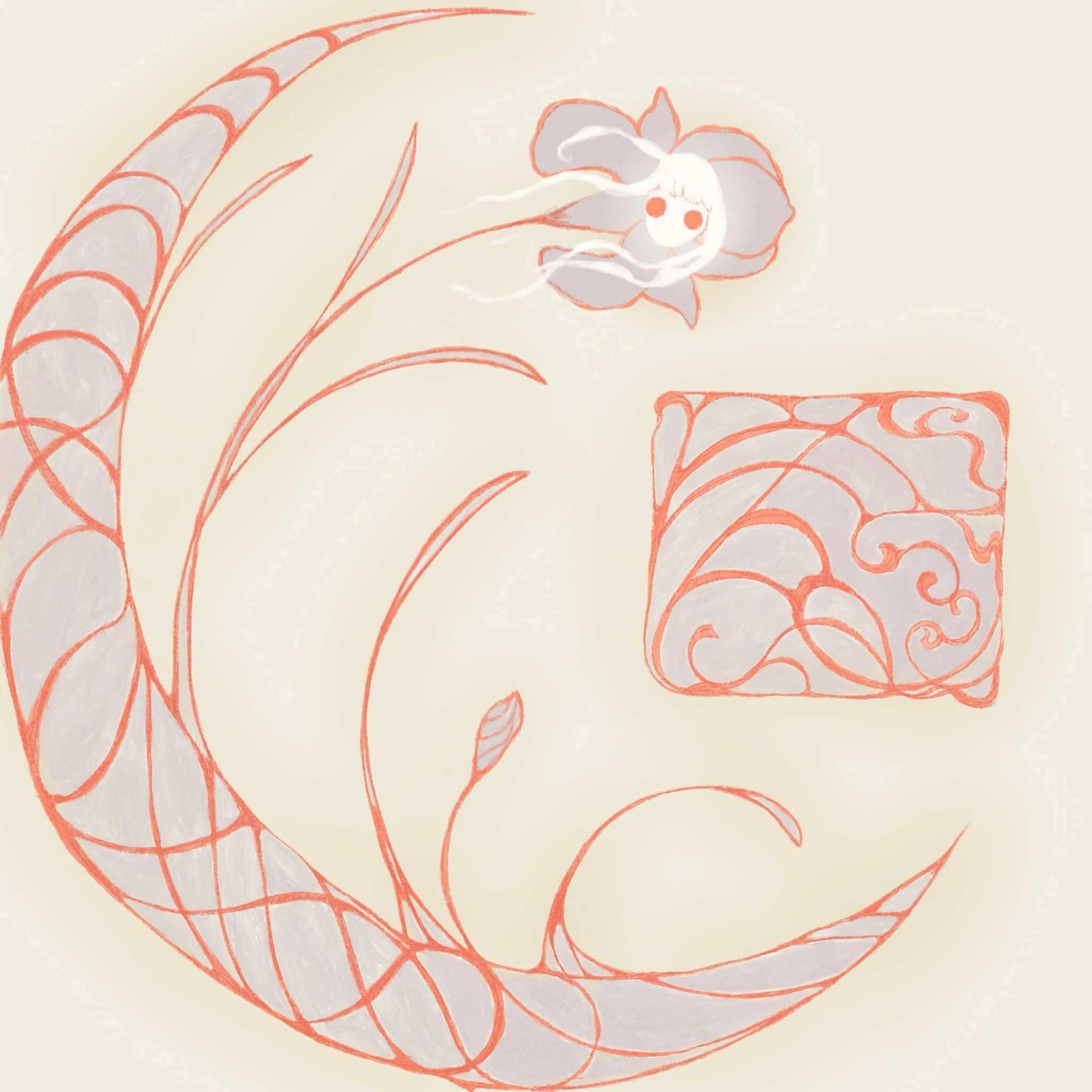 moon iris 
.
.
.
.
.
#artnouveaustyle #digitalart #digitalartist #trendingart #whimsicalart