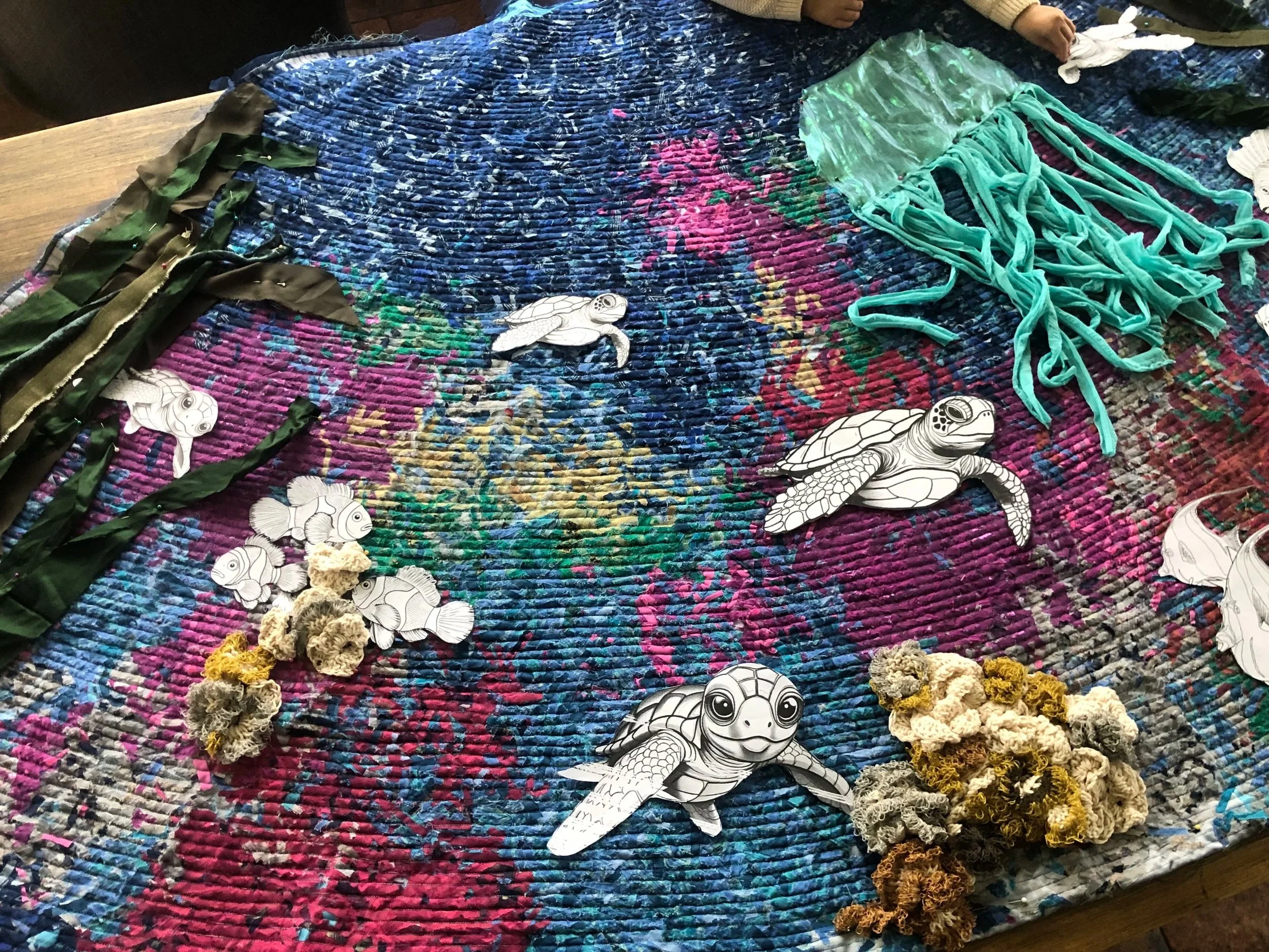 Under The Sea Ballgown: work in progress 