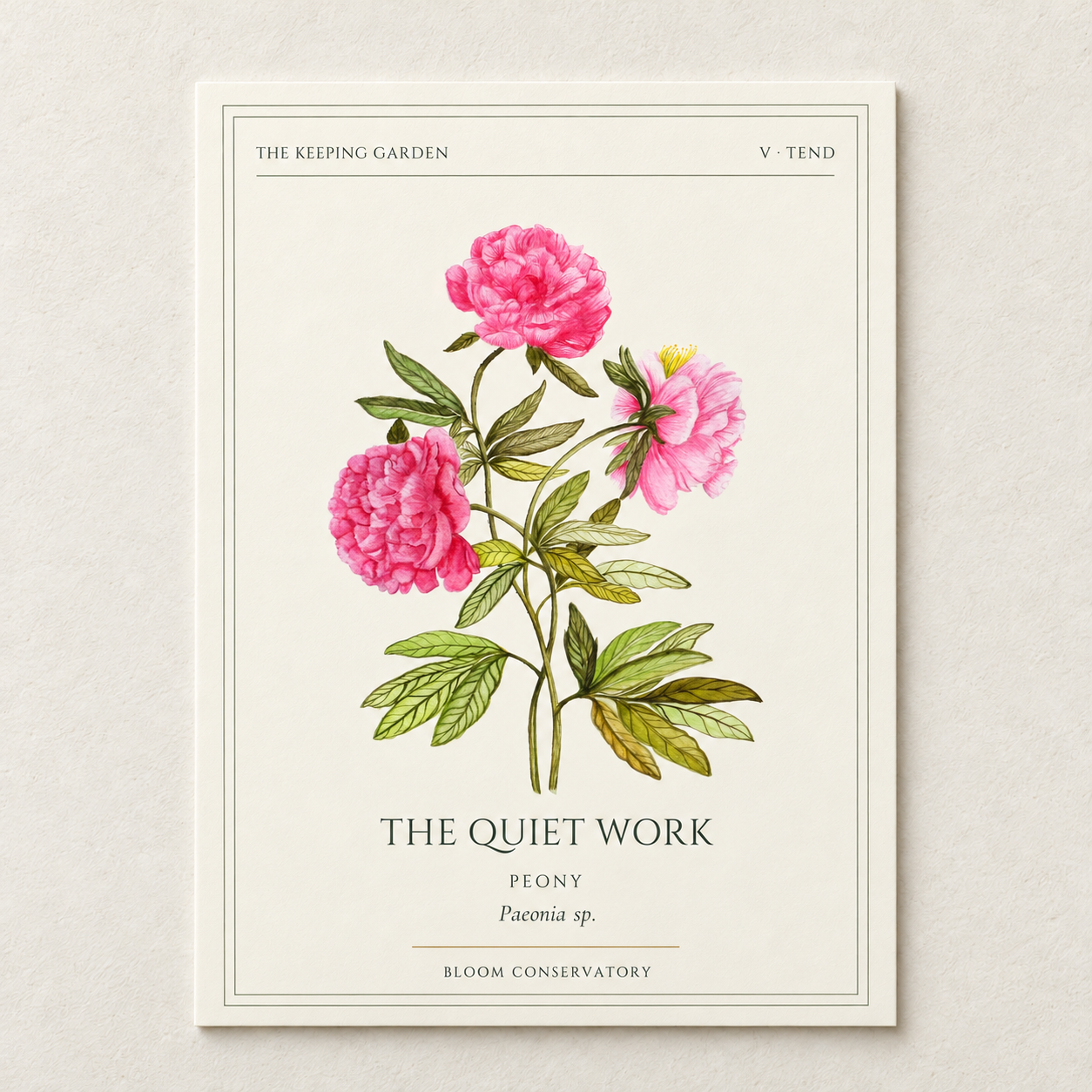 Peony botanical print on warm plaster-2.png