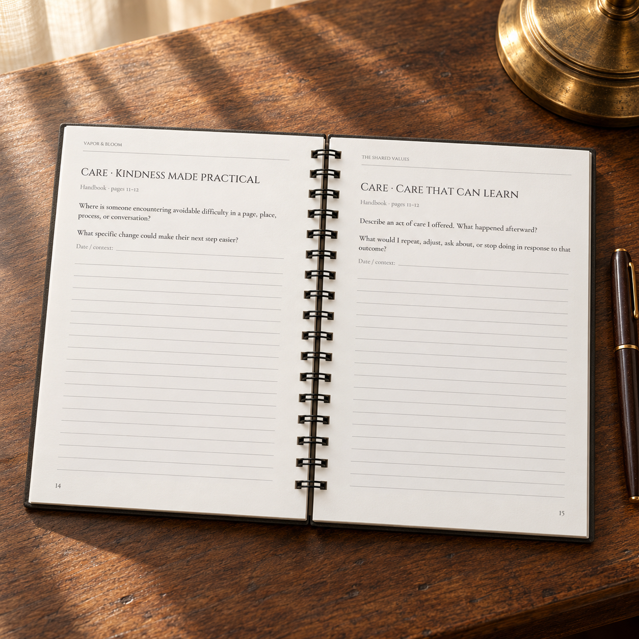 The Keeper’s Writing Companion | Vapor & Bloom