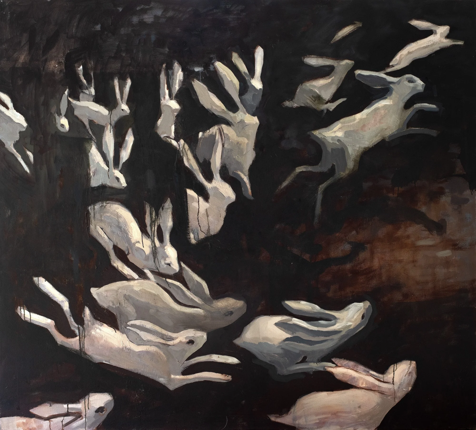 Night Run 
54x60 Oil on canvas 2026