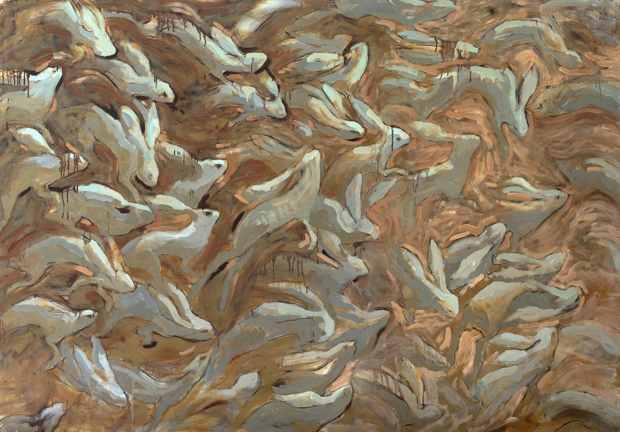 Like Wind in the trees 
54x78 Oil on Canvas 2026 