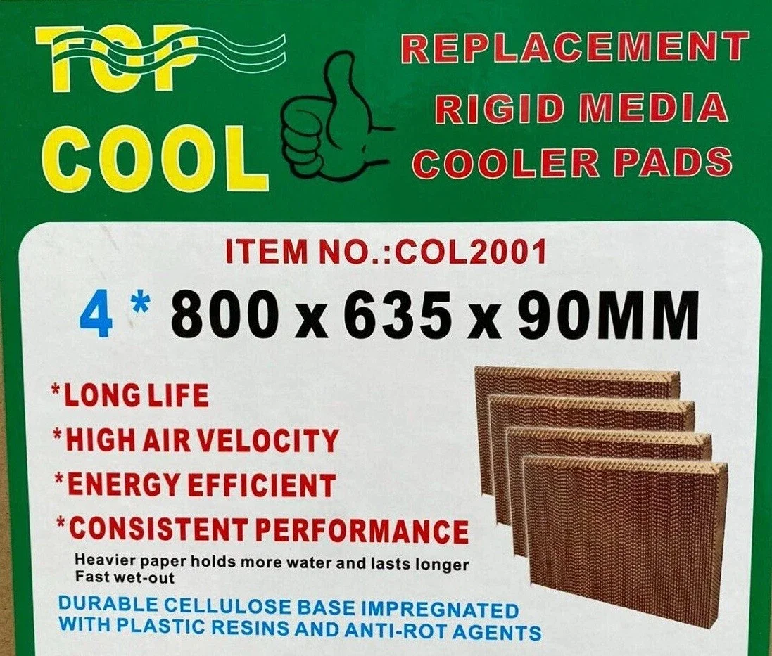 Evaporative Cooler Cooling Pad x 4 For Breezair EXH170 EXH190 EXD170 ES190
