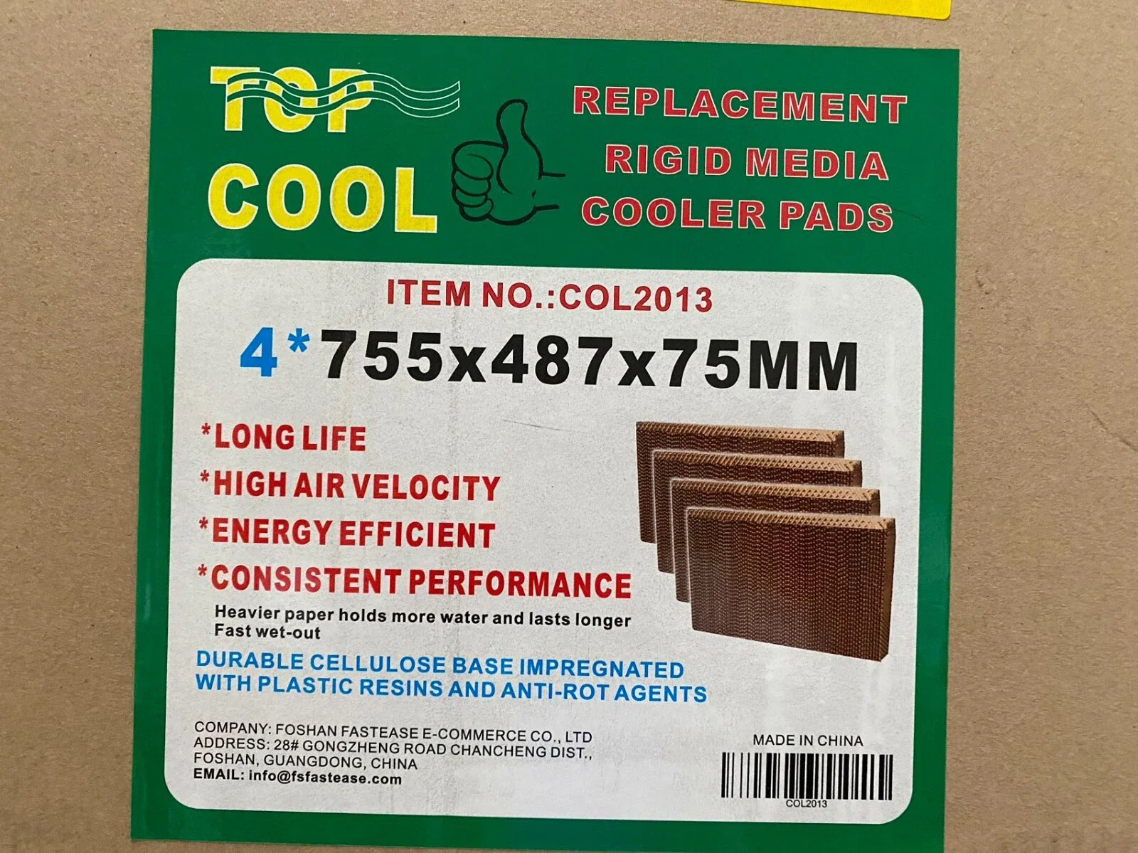 Evaporative Cooler Cooling Pad x 4 For Celair Low Profile LP550 LP600 LP750