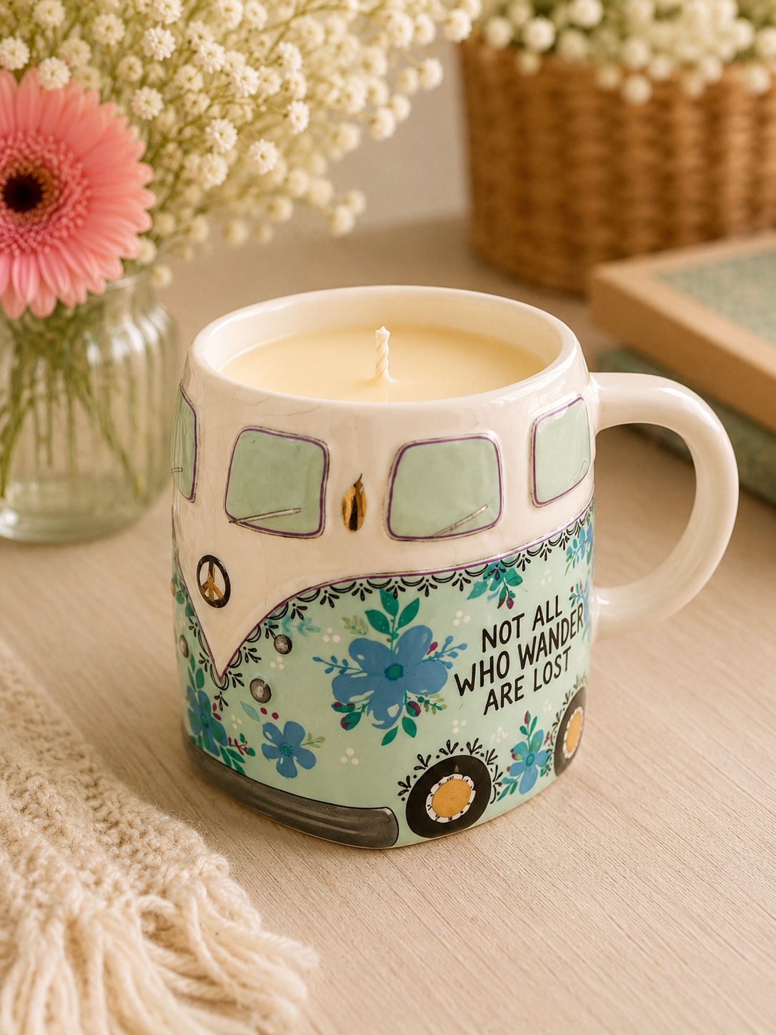 Volkswagon cup Soy Candle  (Lemon Lavender)